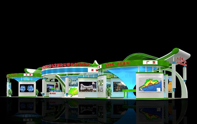 專業(yè)展會設(shè)計裝修中常用的三種櫥窗類型